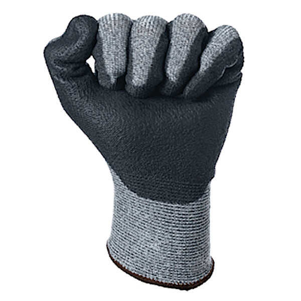 DYTEC Knitted Gray Gloves Immersed in Polyurethane